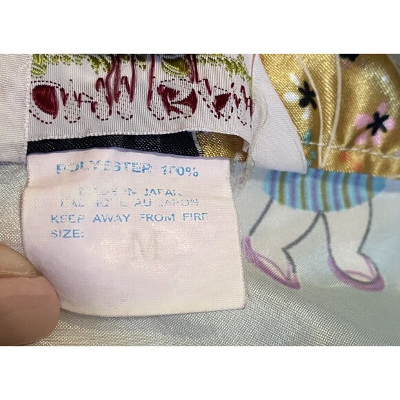 Japanese Ichiban Kimono Robe Women's Size Medium Light Blue - Picture 5 of 8